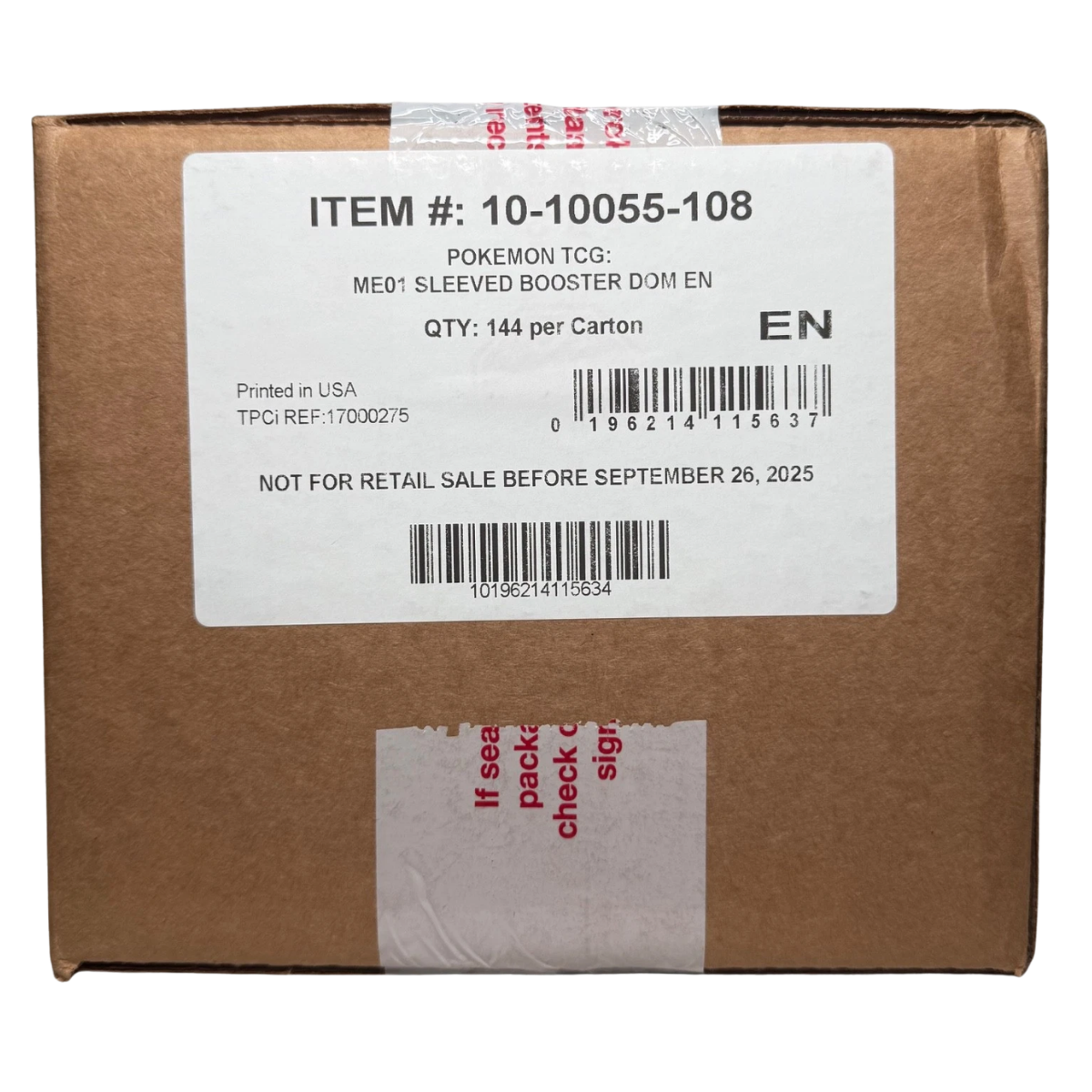 Pokemon Mega Evolution Sleeved Booster Pack Case of 144