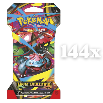 Pokemon Mega Evolution Sleeved Booster Pack Case of 144