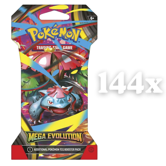 Pokemon Mega Evolution Sleeved Booster Pack Case of 144