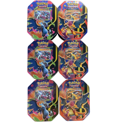 Pokemon Mega Charizard 6-Tin Case