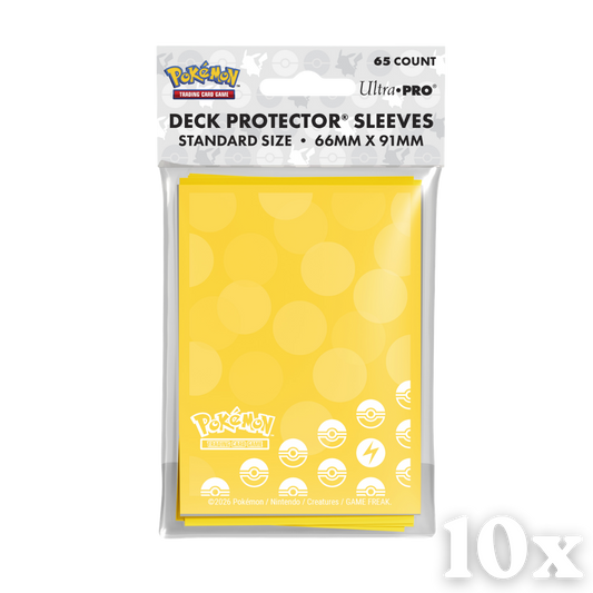 10x Ultra Pro Sleeves Pokemon Energy Lightning Type