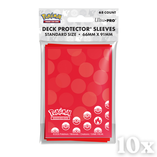 10x Ultra Pro Sleeves Pokemon Fire Type