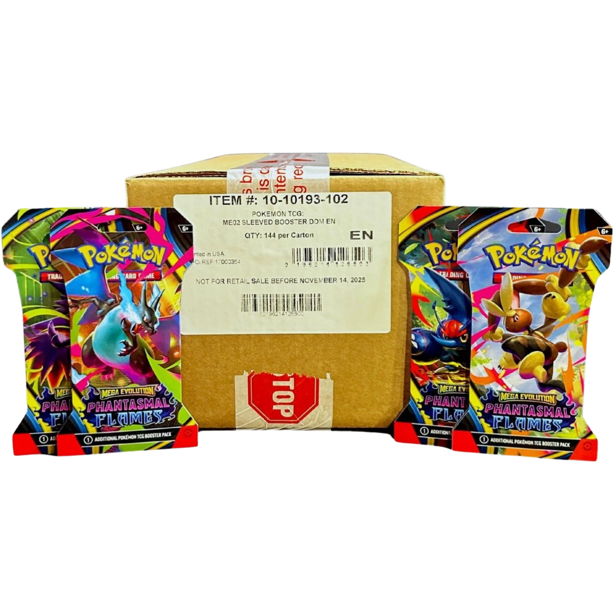 Pokemon Phantasmal Flames Sleeved Booster Case 144ct
