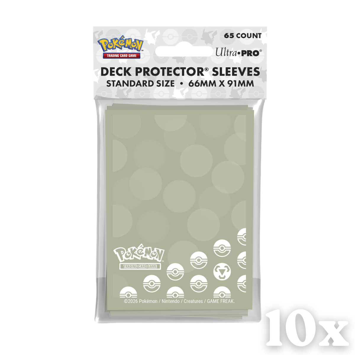 10x Ultra Pro Sleeves Pokemon Energy Metal Type