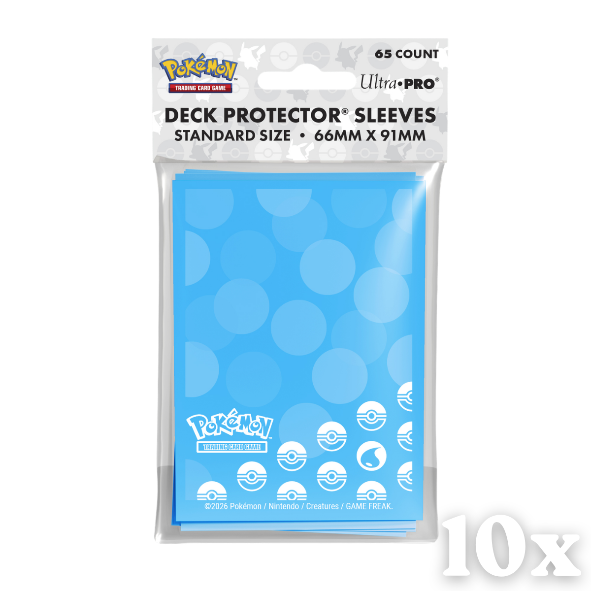 10x Ultra Pro Sleeves Pokemon Energy Water Type