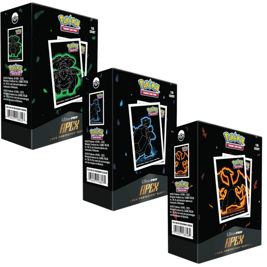 Ultra Pro Apex Sleeves: Standard Pokemon - Neon Kanto 105CT Complete Set