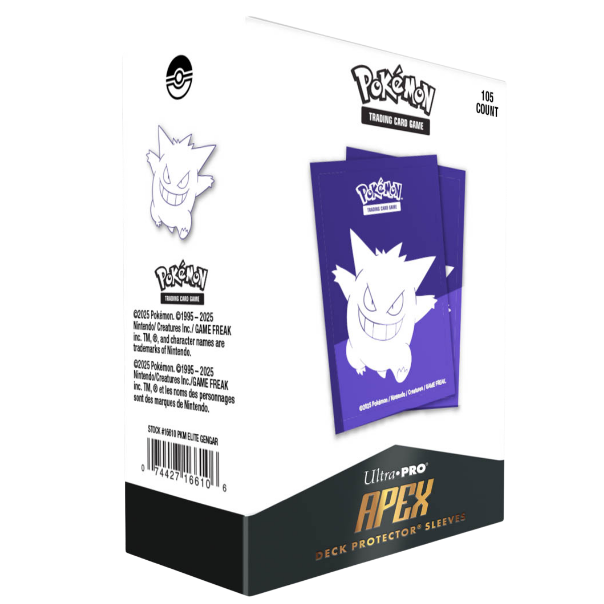 Ultra Pro Apex Sleeves Pokemon Elite Series Gengar
