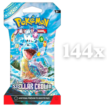 Pokemon Stellar Crown Sleeved Booster Pack Case