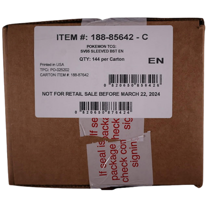 Pokemon Temporal Forces Sleeved Booster Pack Case
