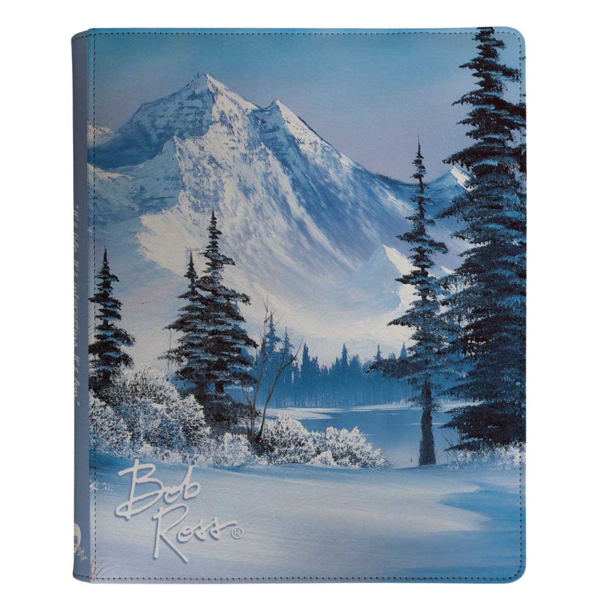 Ultra Pro Zippered PRO Binder 9-Pocket Bob Ross Winter Paradise