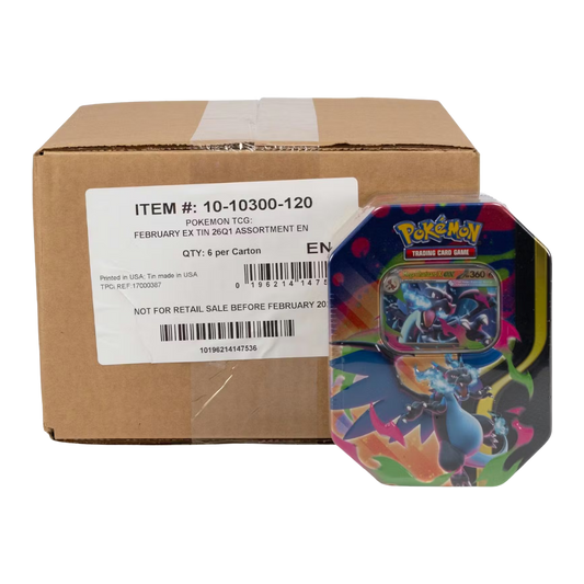 Pokemon Mega Charizard 6-Tin Case